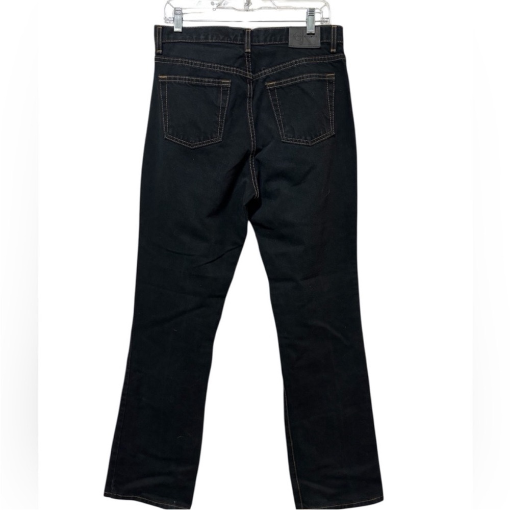 Calvin Klein Black Overdyed Bootcut Jeans | Size 10 Tall - Picture 3 of 7